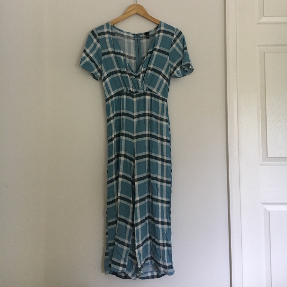 Target plaid jumpsuit